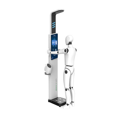 Stalen LCD-scherm 500 kg Ultrasone lichaamsvetanalysator Hoogte en gewicht Digitale schaal Algemene grootte 33*55*235