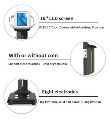 ABS roestvrijstalen LED-display Airport Coin Operated Travel Luggage Scale met vetanalyseerder