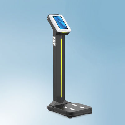 Acht elektroden ABS en roestvrij staal LCD-display munt lichaamsvet schaal voor gezondheidscontrole