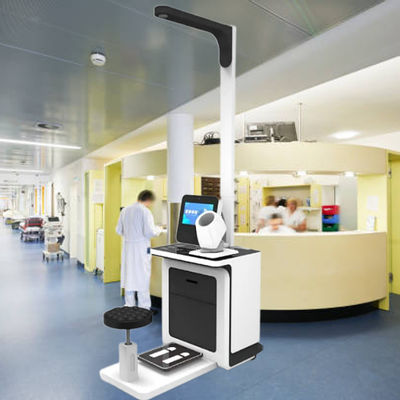 Medische kiosk zelfbediening Intelligente detectie kiosk voor naadloze gegevensoverdracht