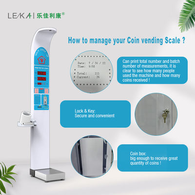 Publieke school Gym Health Club BMI Body Scale met Ultrasone Hoogte Gewicht Machine