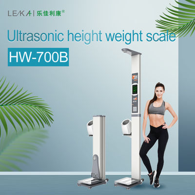 Precieze ultrasone hoogte-gewichtsschaal met BMI-berekening en precisie-sensor