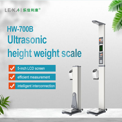 Precieze ultrasone hoogte-gewichtsschaal met BMI-berekening en precisie-sensor