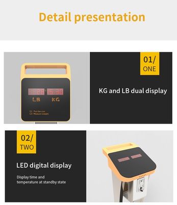 2024 Elektronische digitale munt bediende menselijk gewicht meetmachine met LED-display