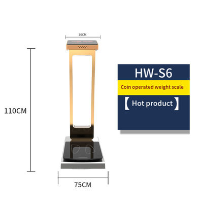 36*75*110cm Algemene grootte Staande medische volwassen lichaamsgewichtsschaal met 0,1kg nauwkeurigheid