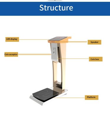 0.1kg Precision Coin Luggage Scale voor het wegen van mensen en bagage bij commerciële verkoop