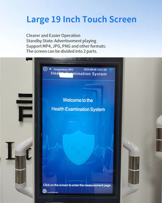 19 inch LCD Touch Screen End Steel Body Analyzer Machine voor Android Gezondheidsonderzoek