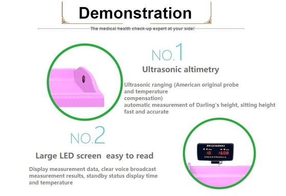 LED Display Ziekenhuis Baby Scale Hoogtebereik 0-105cm voor gezondheidszorg