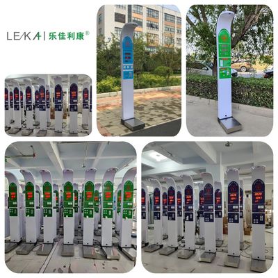 Kleur HD LCD-scherm Ultrasone hoogte en gewicht machine voor nauwkeurige metingen