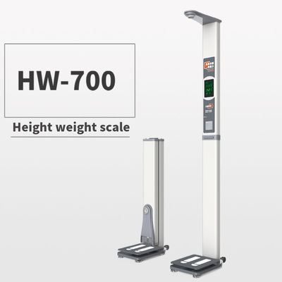 Beste lichaamsgewicht en lengte meetmachine 33*46*230cm met LED/LCD display optie