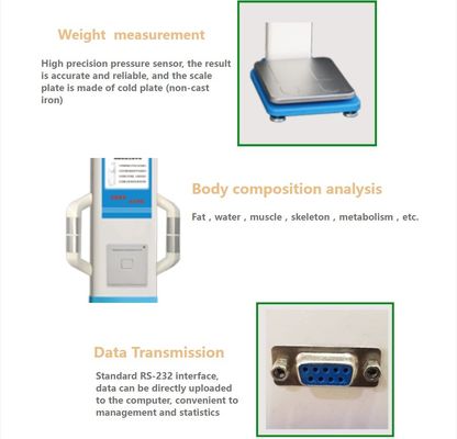 Ultrasone digitale lichaamsvetanalysator Bmi-metingsschaal voor ziekenhuizen en apotheken
