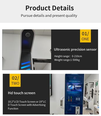 Aanraakscherm 19&quot; LCD HD Professionele ziekenhuis Medische lengte en gewichtsschaal
