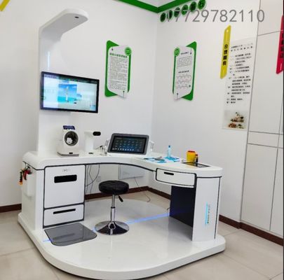 A4 laserprinter en AC100-240V stroomtoevoer Lichaamsgezondheidsanalyseur Telehealth Kiosk Device