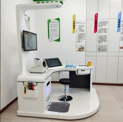 A4 laserprinter en AC100-240V stroomtoevoer Lichaamsgezondheidsanalyseur Telehealth Kiosk Device