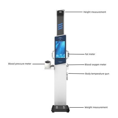 AC100-240V Intelligent Gym Standing Body Composition Scale met spraakherkenning