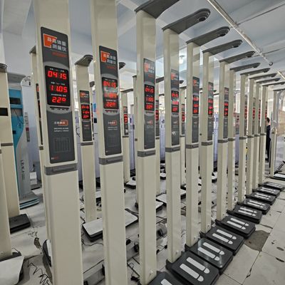 Kliniek Stalen Ultrasone Hoogte en Gewicht BMI Scale Apotheek Munt Geïnstalleerde Scale