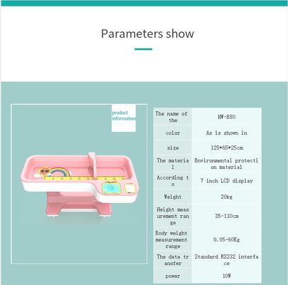 LED-schermtype Nieuwgeboren kind Elektronische babywaarde met ultrasone importdetector