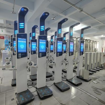 Bioimpedantie lichaamsvetanalyseermachine met groot scherm en reclame-scherm