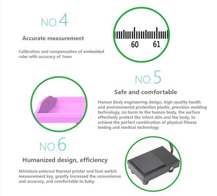 Medische digitale babywaarde met ultrasone importidetector en 1 mm minimale splitsing