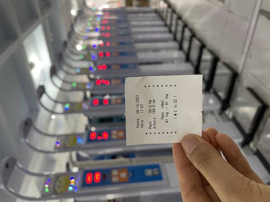 LEKA Digitale schaal Professionele BMI-meting met muntoperatie en LED-display