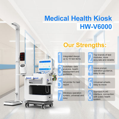 15-inch touchscreen Telemedicine Diagnostic Machine All-in-One Full Body Check Kiosk