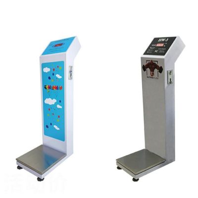 Precieze lichaamsgewichtsmeting met LEKA-muntgevoerde bagageschaal en LED-display