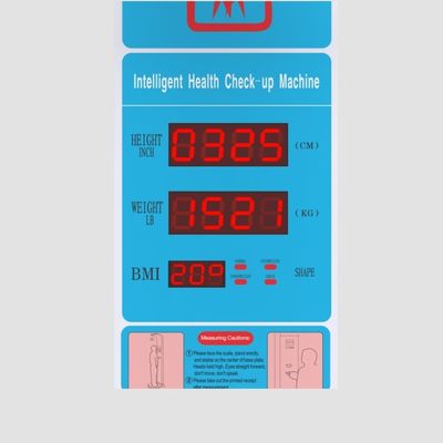 Hoogtebereik 0-200 cm Digitale lichaamsweegschaal met hoogtemeting en printer