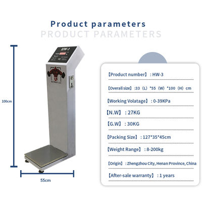 Met munten bediende bagageweegmachines Elektronische weegschaal met een nauwkeurigheid van 0,1 kg