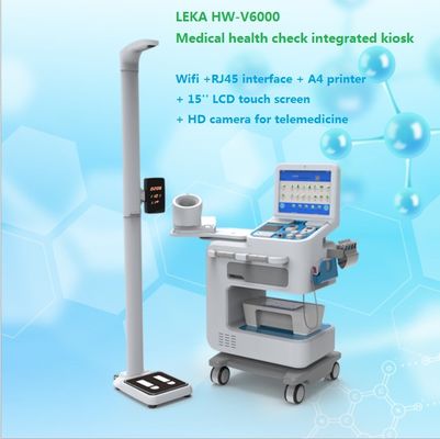 Medische Ultrasone Hoogte Gewichtsschaal voor de Gezondheid Diagnostiek Kiosk HW-V6000 Volledig lichaam