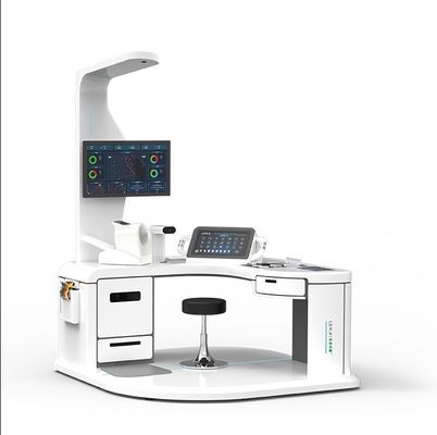 Gemakkelijk lichaam gezondheid check-up bloedsuikerspiegel EKG kiosk machine met A4 laser printer