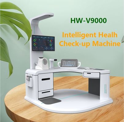 Gemakkelijk lichaam gezondheid check-up bloedsuikerspiegel EKG kiosk machine met A4 laser printer
