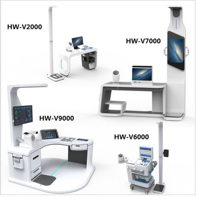 Telemedicine Kiosk Zelfbedieningsstation voor volledige gezondheidcontrole en -consultatie