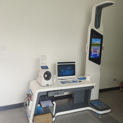 HW-V7000 Medisch-gezondheidsonderzoek Kiosk Intelligente volledige lichaamscontrole Lichamelijk onderzoek