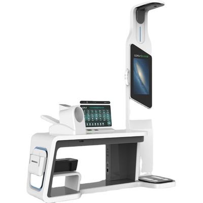 Telemedicine Kiosk HW-V7000 ABS en roestvrij staal voor uitgebreide gezondheidscontrole