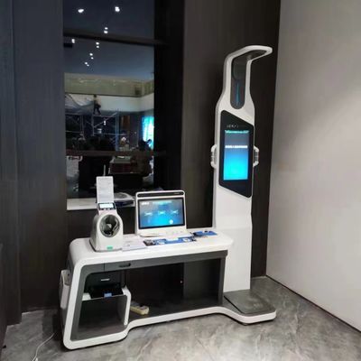 Telemedicine Kiosk HW-V7000 ABS en roestvrij staal voor uitgebreide gezondheidscontrole