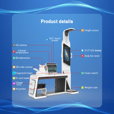 OEM aangepast HW-V7000 iHospital Diagnostic Equipment Telemedicine voor volledige lichaamsonderzoek