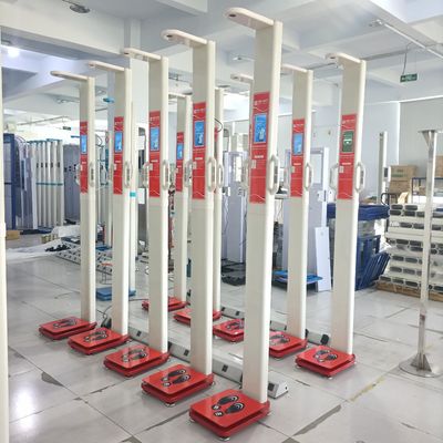 AC100-220V munt bediende vouwbare hoogte gewicht BMI weegschaal machine met lichaamsvet analysator