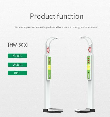 100-240V stroomvoorziening Hoog nauwkeurige BMI-hoogte-gewichtsmachine met LED-displaytype