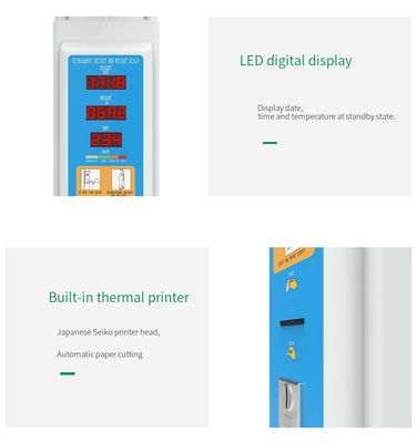 100-240V stroomvoorziening Hoog nauwkeurige BMI-hoogte-gewichtsmachine met LED-displaytype