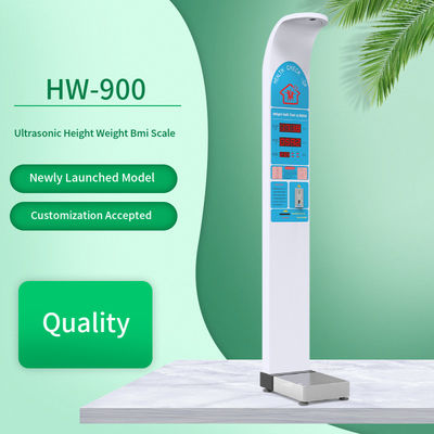 100-240V 200kg BMI Hoogte- en gewichtsmeter Gym Standing Scale voor 60-200cm Hoogte