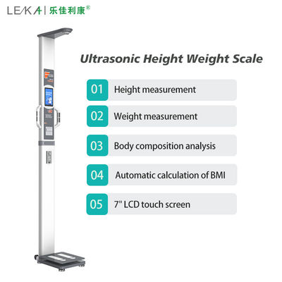 Ultrasone BMI lichaamsvet analysator met hoogte meetfunctie en 60-200cm bereik
