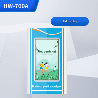 Ziekenhuis medisch onderzoek Apotheek Hoogte en gewicht machine met aangepast logo