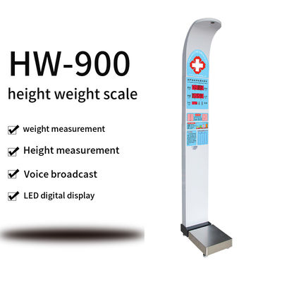 Gewicht- en lengteschaal met munt HW-900 Digitale weegschaal voor volwassenen met lengtemeter