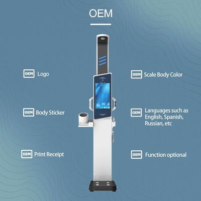 19 inch Android Health Kiosk Steel Health Center BMI Machine met lichaamsvet analysator