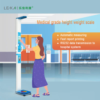 Apotheek Weegschaal Lichamelijk evenwicht Munt Bedrijfshoogte Gewichtsprinting Weegschaal BMI Analyzer