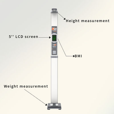 Ultrasone BMI-standbalansschaal met gewichtsbereik 1-200 kg en hoogtemeting
