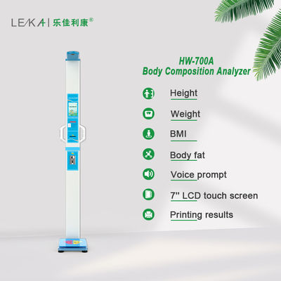 Ultrasone sonde sensor munt bediend BMI hoogte gewichtsschaal met digitaal display
