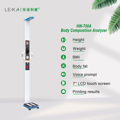 Digitale hoogte- en gewichtsschaal LEKA LCD-scherm Gewichtsbereik 8-200 kg Afdeling 0,1 kg