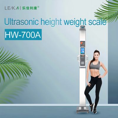 AC100-220V stroomtoevoer lichaamsvet BMI lengte gewicht weegschaal munt bediende machine