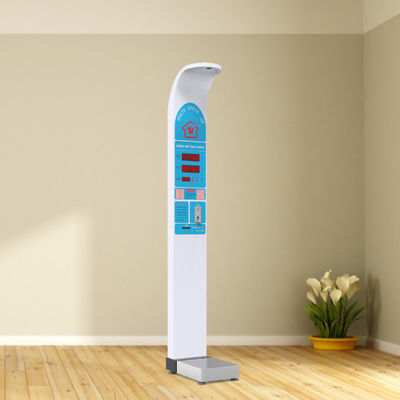 Smart AC100-240V Munt bediend Hoogte Gewicht Lichaamsschaal Verkoop met drukwerk G.W 47kg